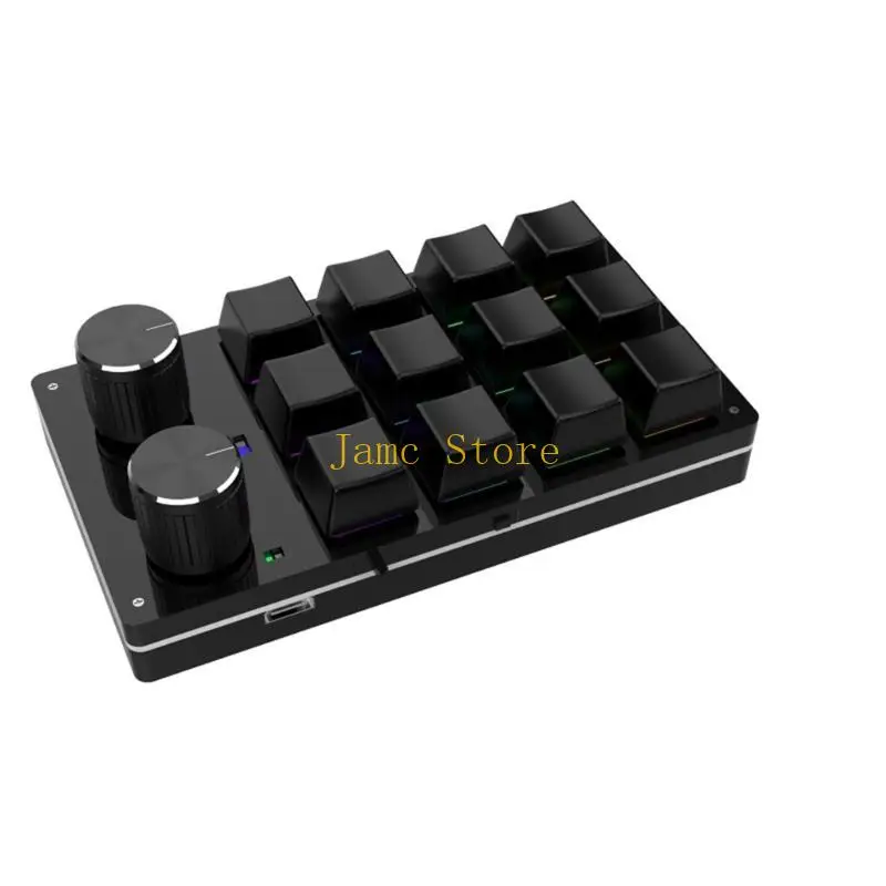 

LX0B 12-клавишная клавиатура, Bluetooth-совместимая, 2,4G, беспроводная клавиатура, программирование игр, индивидуальная с 2