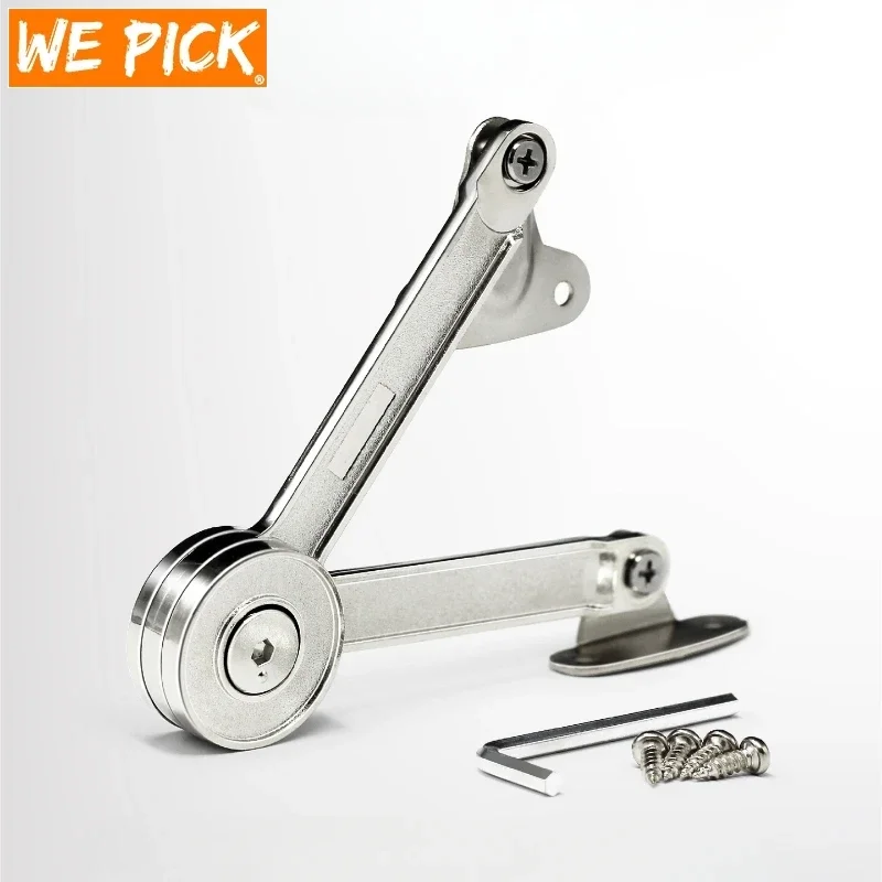 

WEPICK Randomly Stop Hydraulic Hinges Kitchen Cabinet Door Adjustable Polish Hinge Furniture Lift Up Flap Stay Support Hardware