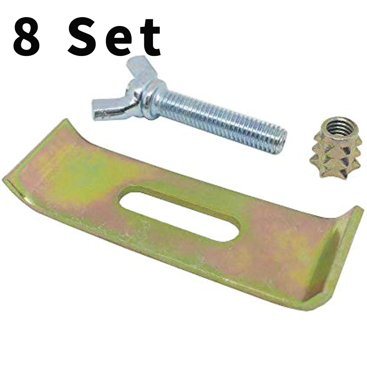 Sink Clips Kit 8 Pack Undermount Sink Mounting Kit Bracket Installation Repair Hardware Clips Fastener Support Bathroom Sinks