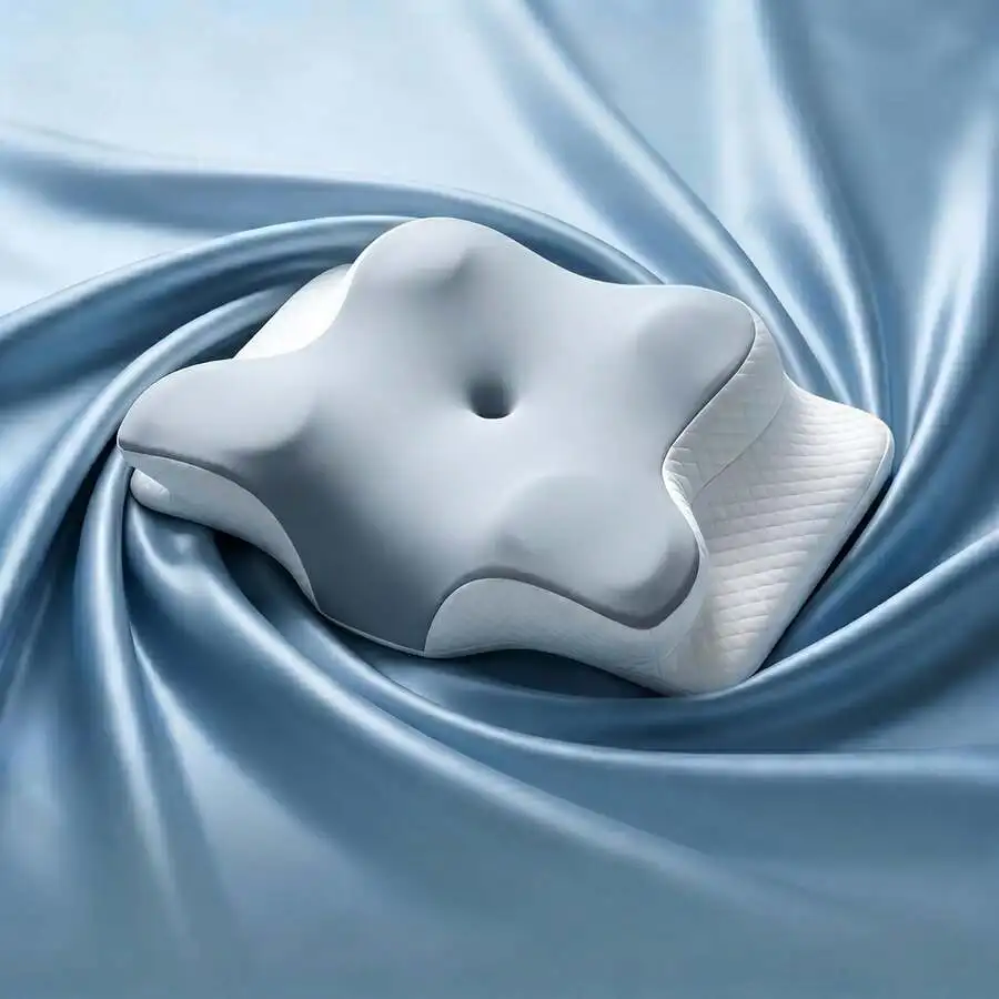 Ergonomic Pillow, Cooling Memory Foam Bed Pillow For Side And Back Sleepers, Neck And Shoulder Support For Comfortable Sleeping