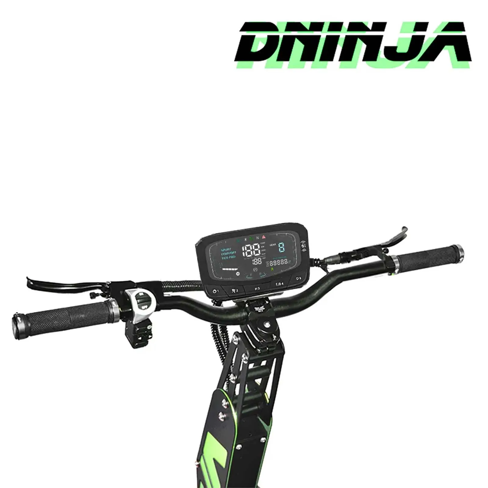 DOKMA 8000W 72V 35AH Dual Motor Adult Electric Scooter Max Speed 80-120km/h lcd display green 11 inch off-road tyres Escooter