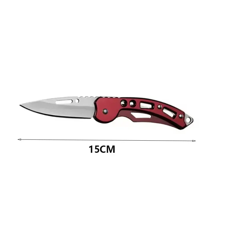 Stainless Steel EDC Folding Knife Outdoor Camping Survival Tactical Hunting Self-defense Knives Keychain Fruit Pocket Knife