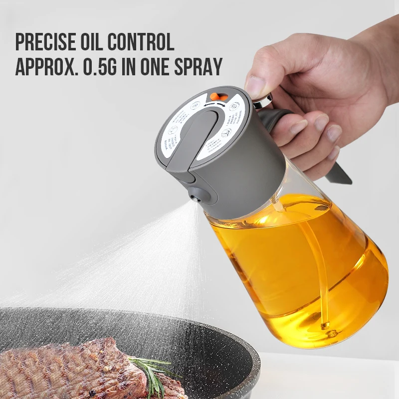 WALFOS 700ml Oil Spray Bottle Glass Storage Bottles BBQ Sprayer Air Fryer Cooking Seasoning Spray Oil sprayer Kitchen Utensils