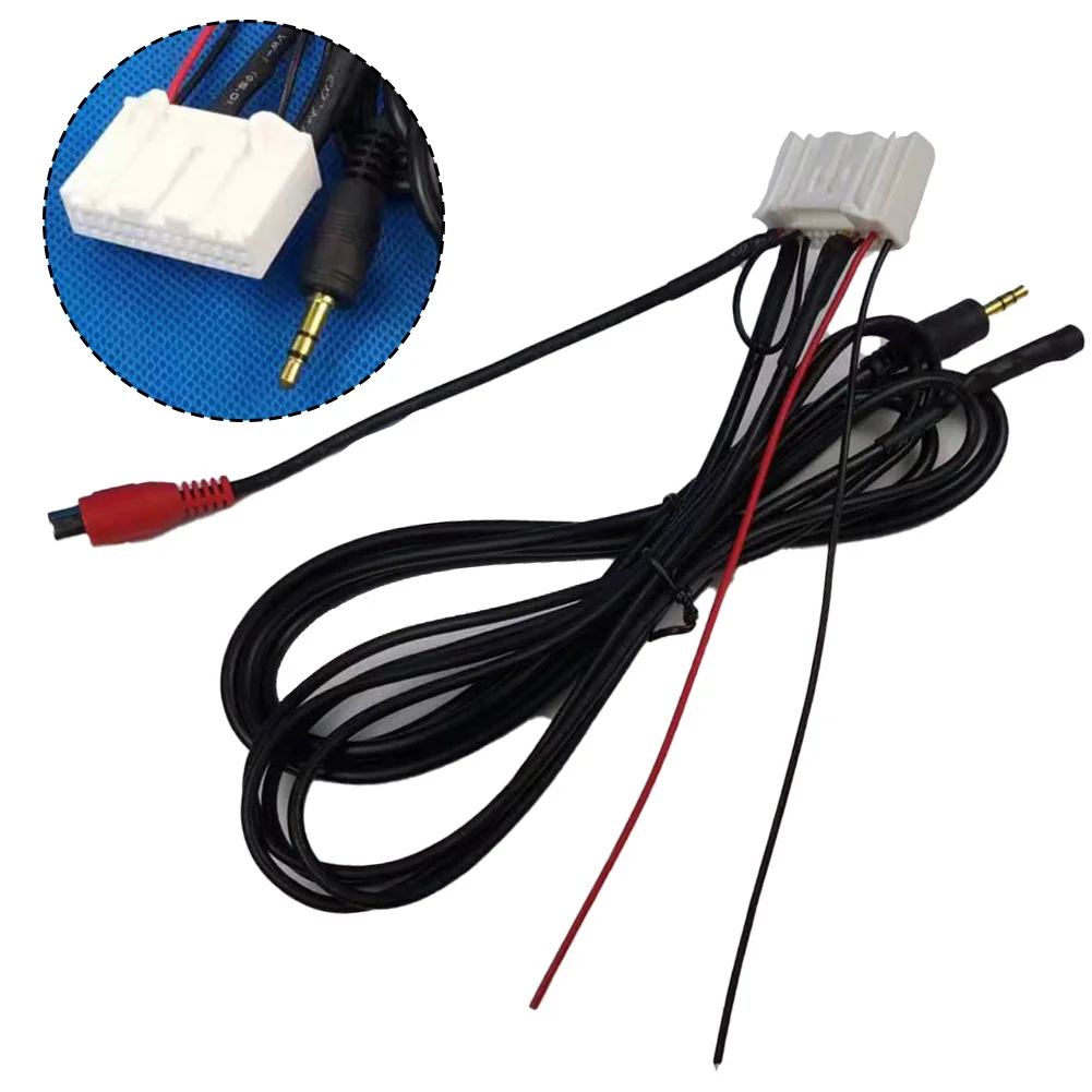 Car CD Player Microphone AUX 3.5MM Non-deformed Practical Quick Installation Wear-resistant  Car CD Player Microphone