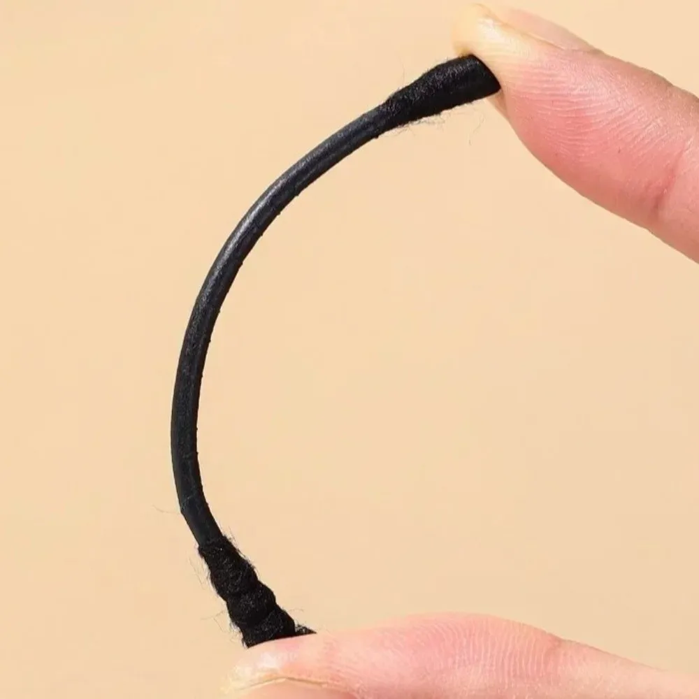 100 قطعة مسحات قطنية سوداء جديدة للاستعمال مرة واحدة برأسين تنظيف ناعم برعم قطني شكل حلزوني منظف أذن عالمي #4