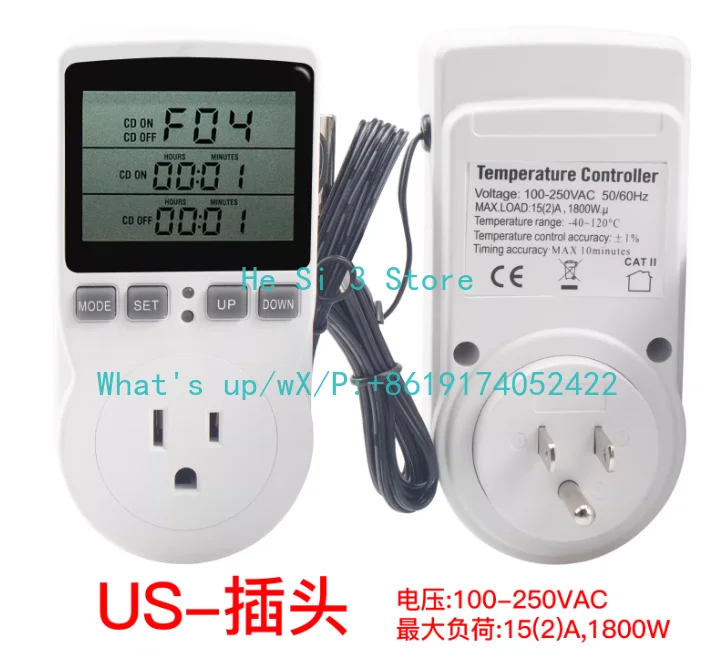 European Union France United Kingdom United States Plug Digital Timer Switch with Thermostat Programmed Socket