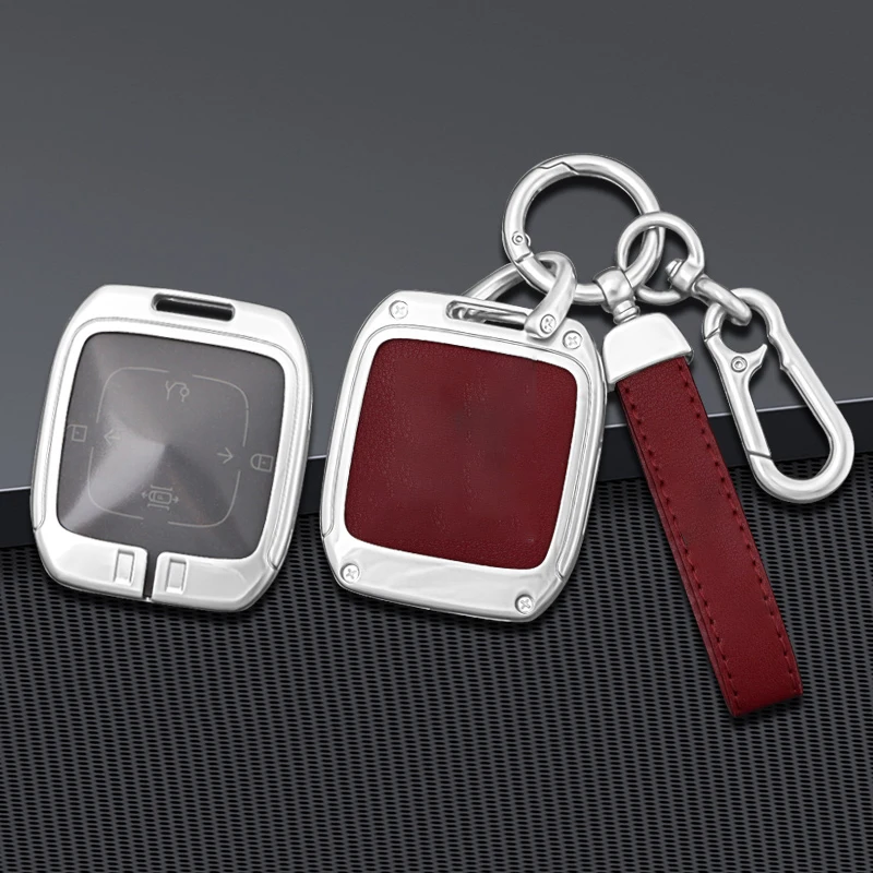 

Fit for ZEEKR 001 009 X New Zinc Alloy Car Smart Remote Key Case Bag Protective Shell Buckle Cover Keychain Auto Accessories