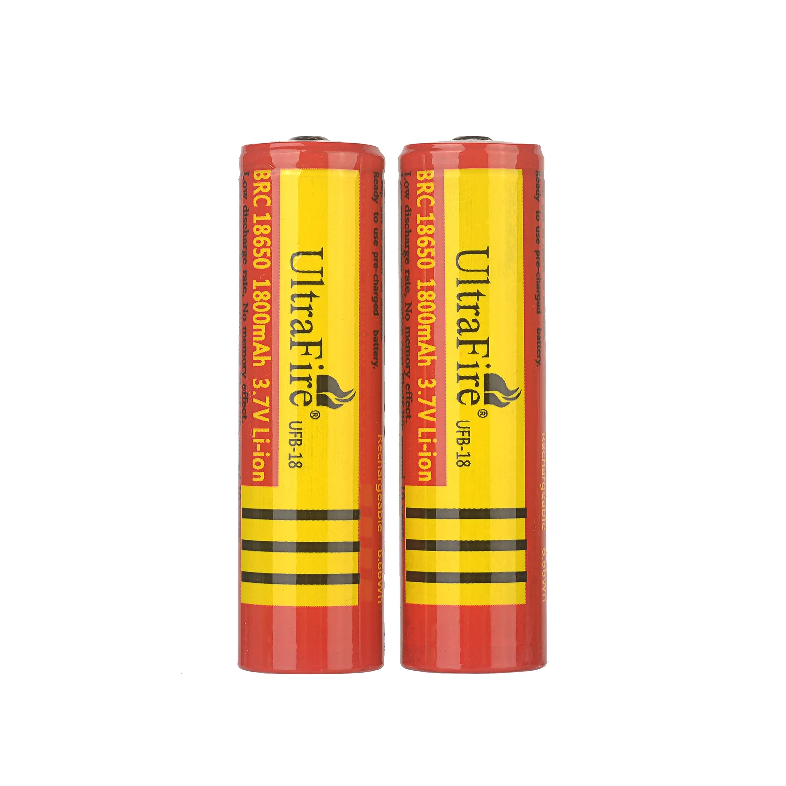 UltraFire 18650 1800mAh Lithium Battery 3.7V Real Capacity Li-ion Rechargeable Battery for Flashlight Battery with DX-5 Charger