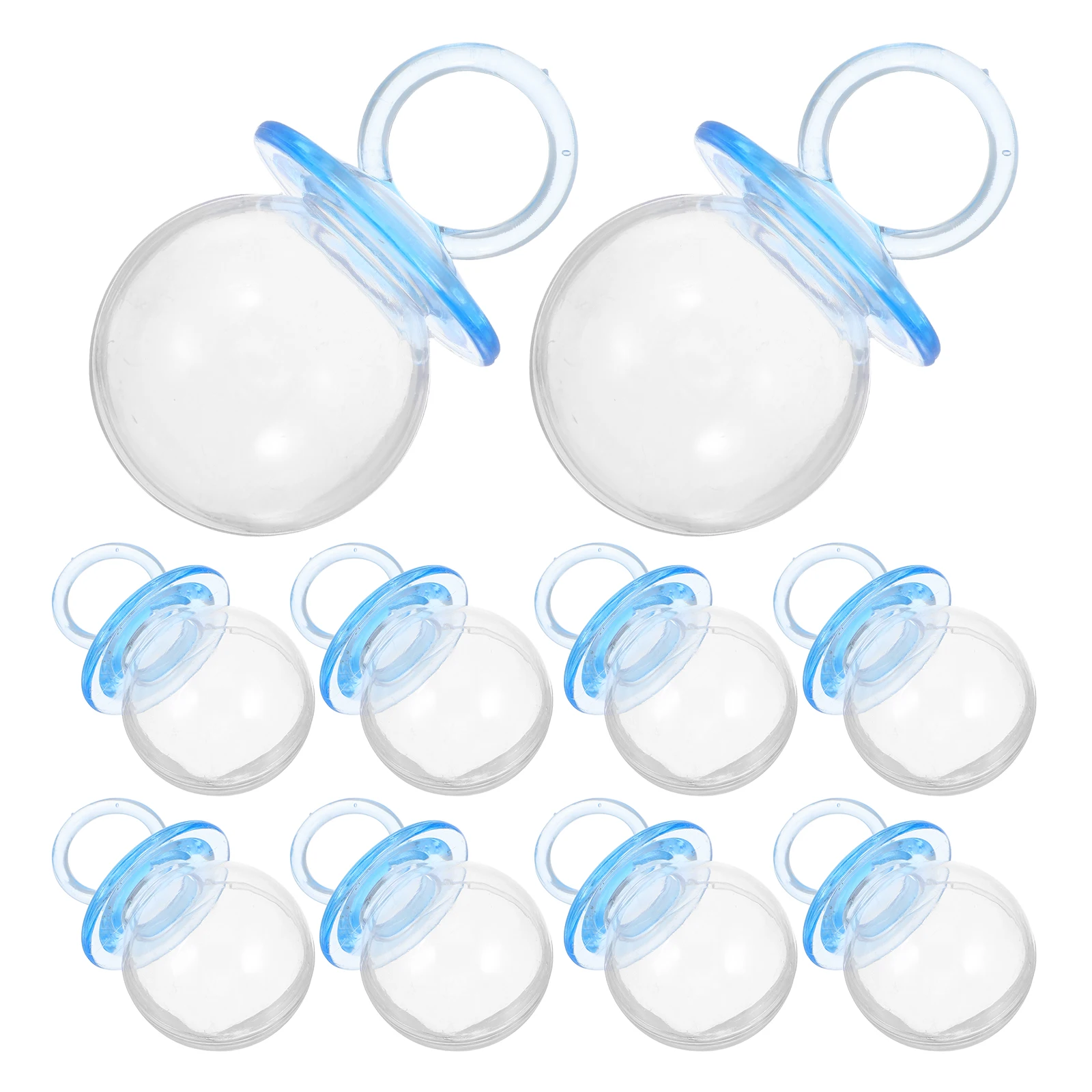 

20 Pcs Baby Pacifier Ring Candy Boxes Clear Treat Containers for Party Favors Shower Gifts Mini Storage Boxes Safe Materials