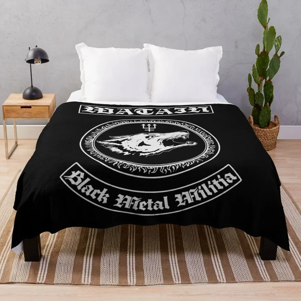 

Black metal militia Throw Blanket Soft Cozy Blanket for Pet Kids Adults