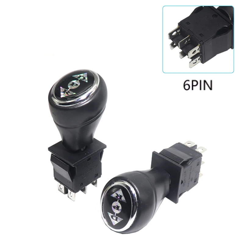 【1PCS】KCD4 children's electric car forward and backward stop switch ON-OFF-ON reverse handle toy car start toggle switch
