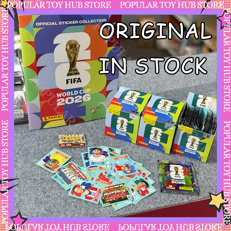

Original Panini 2026 World Cup Sticker Panini Album FIFA Official Football Cards 2026 Collection Blind Box