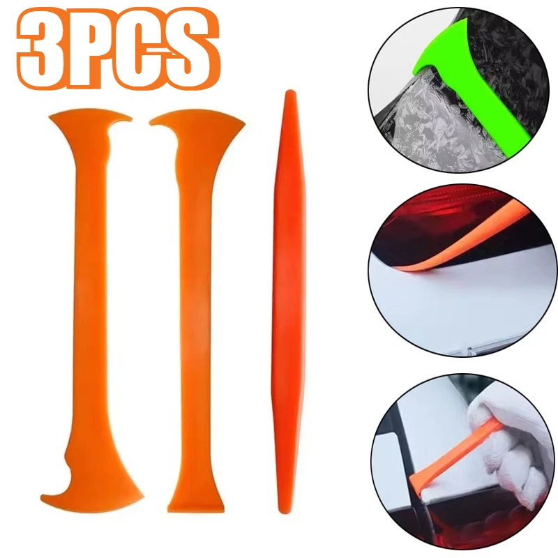

3PCS Car Film Tools Vinyl Micro Squeegee Car Window Body Film Set Corner Squeegee Gap Paving Car Accessories