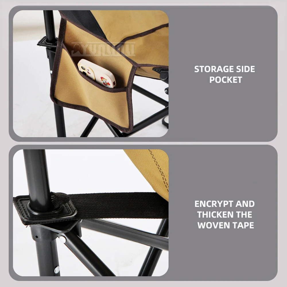 Picnic and Camping Chair,Outdoor Folding Chair, Height-Adjustable Fishing Chair,  Portable Chair for Sketching