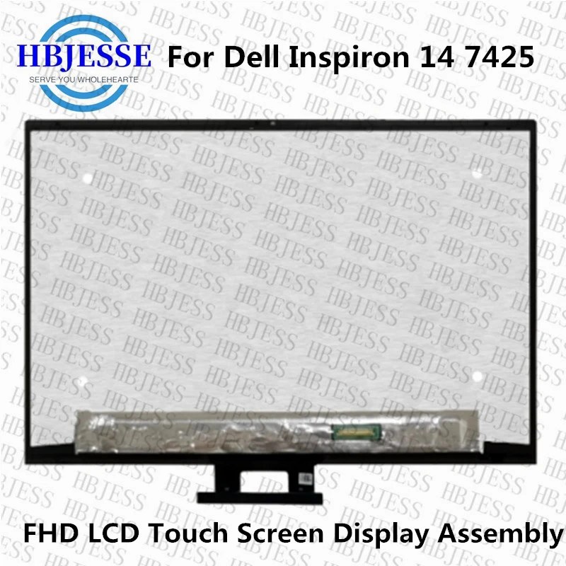 

14.0'' FHD LCD Touch Screen Display Assembly without Frame for Dell Inspiron 14 7425 2-in-1 P161G P161G003 1920X1200 30pin 60hz