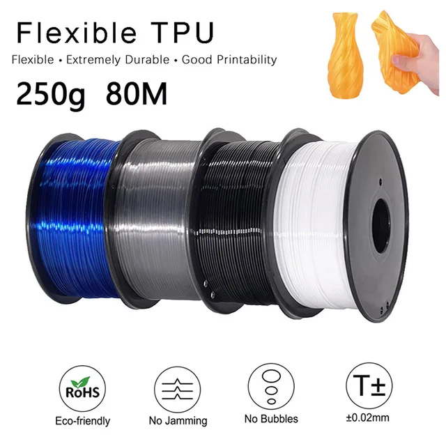Elastyczny żarnik do drukarki 3D TPU 250g 1,75mm Długość 80M