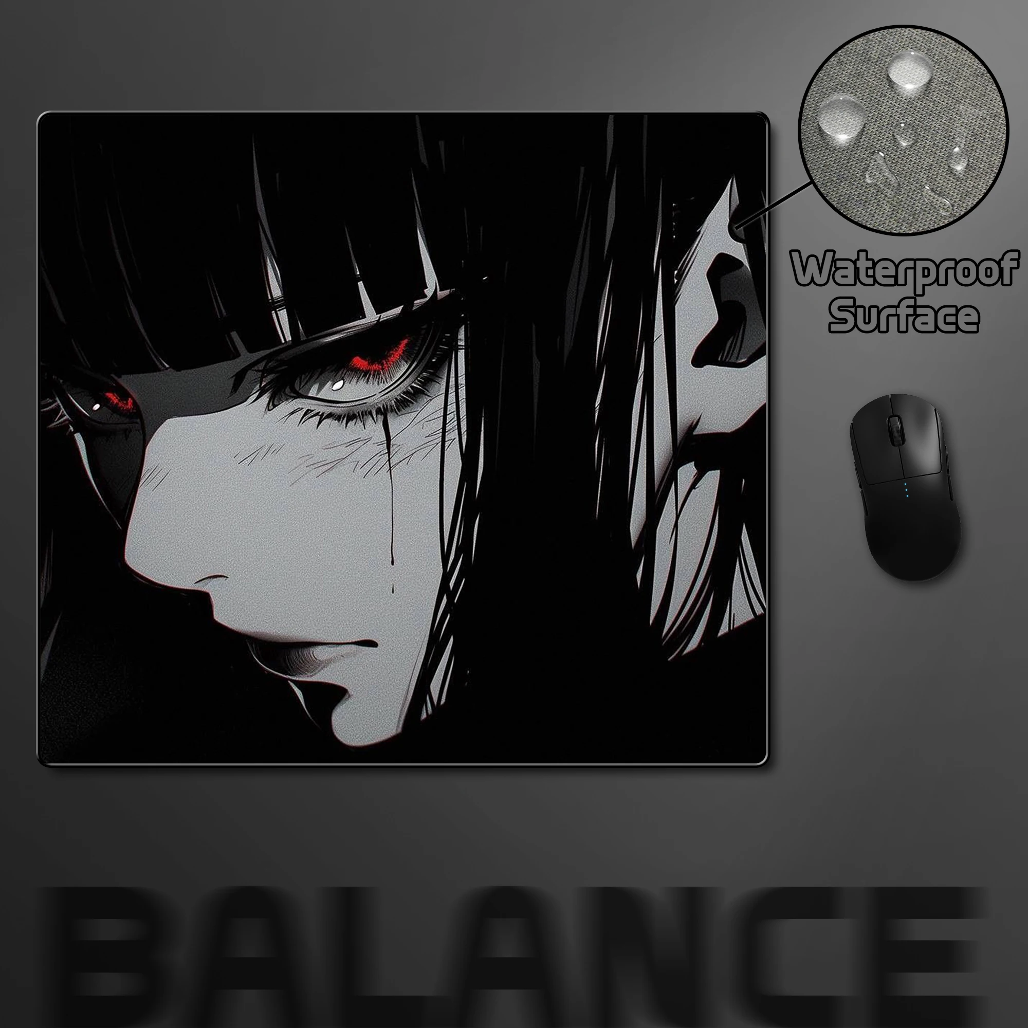 

Balance Waterproof Mousepad Gamer E-Sports Mouse Pad Non-Slip Anime Mouse Mat Gaming Computer Keyboard Mat Rubber Desk Pads
