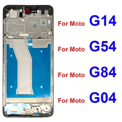 LCD Screen Middle Frame For Motorola Moto G04 G14 G54 G84 LCD Bezel Plate Panel Frame Housing Cover Replacement Parts