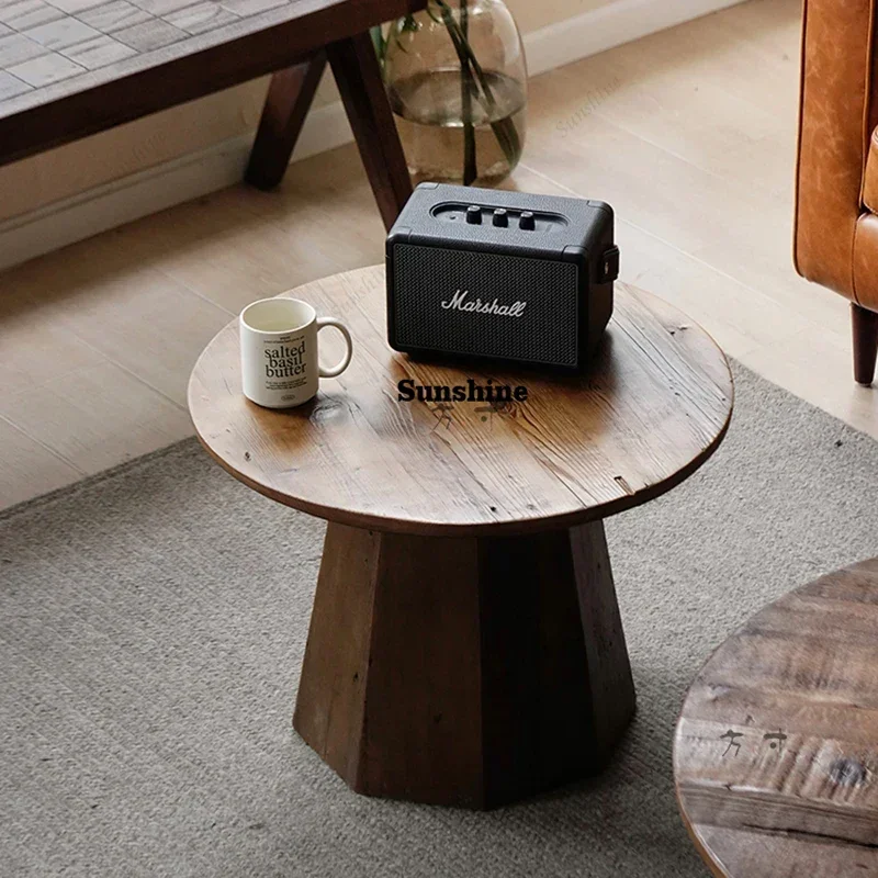 

Unique Modern Coffee Table Design Natural Wood Nordic Center Set Side Table Living Room Small Stolik Kawowy Home Furniture FT