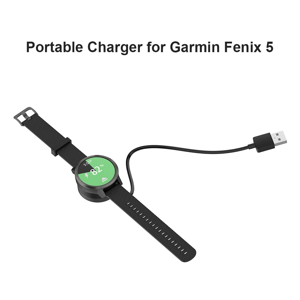 Carregador de energia usb cabo doca suporte doca carregador cabo de carregamento usb estação para garmin fenix 5 forerunner 158