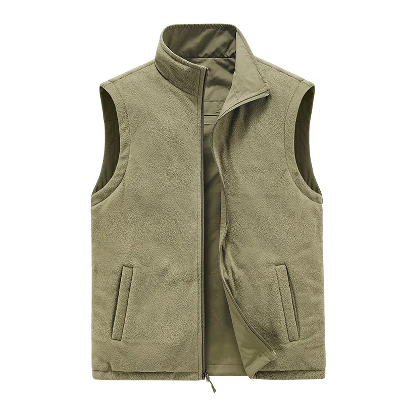 

Autumn And Winter Double-sided Vest Men's Outdoor Fleece Vest Fleece Vest Fleece Thickened Vest Jacket