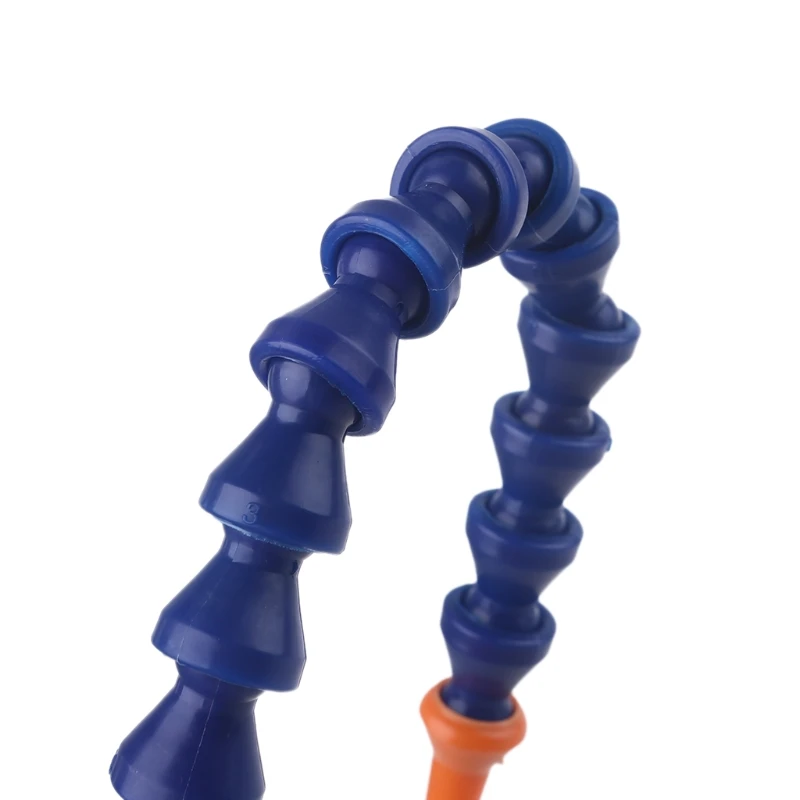 Tubo flessibile per tubo refrigerante olio flessibile da 10 pezzi ugello tondo 1/4PT arancione