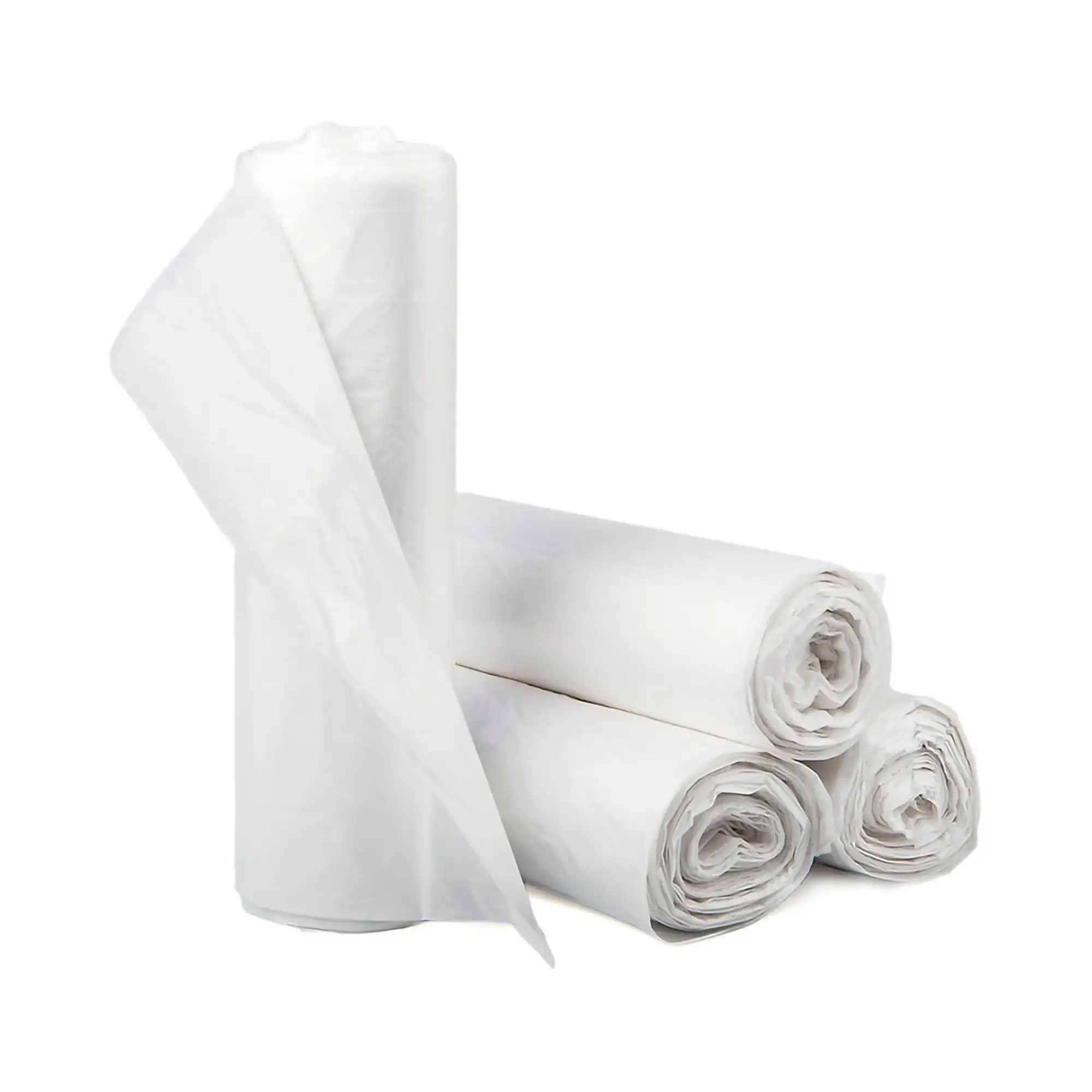 

Trash Can Liners, Light Duty - Star-Sealed Bottom, 6 Mic - Clear, 10 Gal Capacity, 24 in X 33 In, 1000 Ct