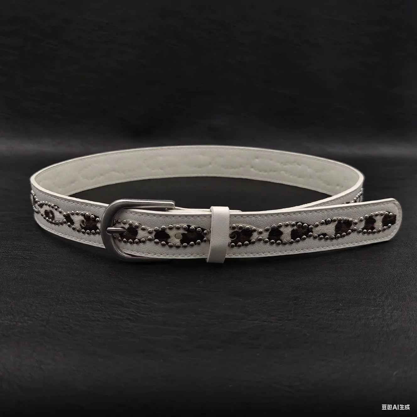 Women's Vintage PU Leather Rivet Punk Corset Female Cummerbund Coat Waistband Dress Decration Wide Belt J1603