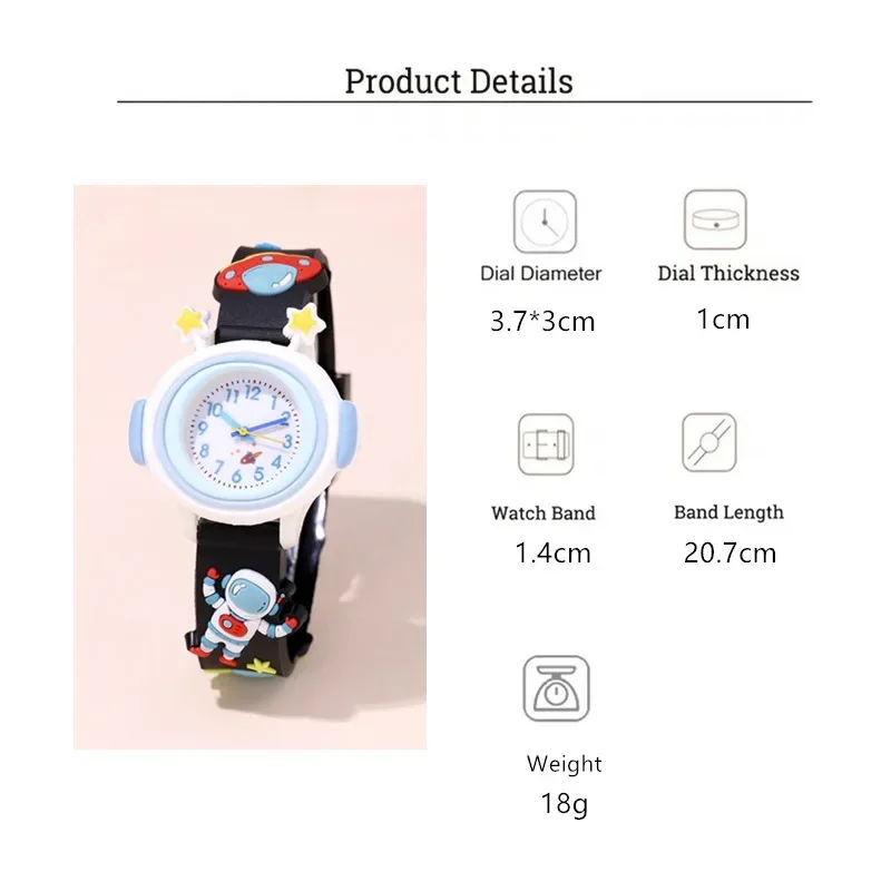 New Student Children's Watch Cartoon Astronaut Quartz Kids Watches Watch for Boys Reloj Para Niños Relogio Infantil Reloj Niño