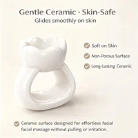 Outil de massage Gua Sha en forme d'anneau, masseur facial et corporel en céramique naturelle de qualité supérieure pour un lifting du visage, une silhouette plus fine et un raffermissement de la peau, fabriqué en usine. 5