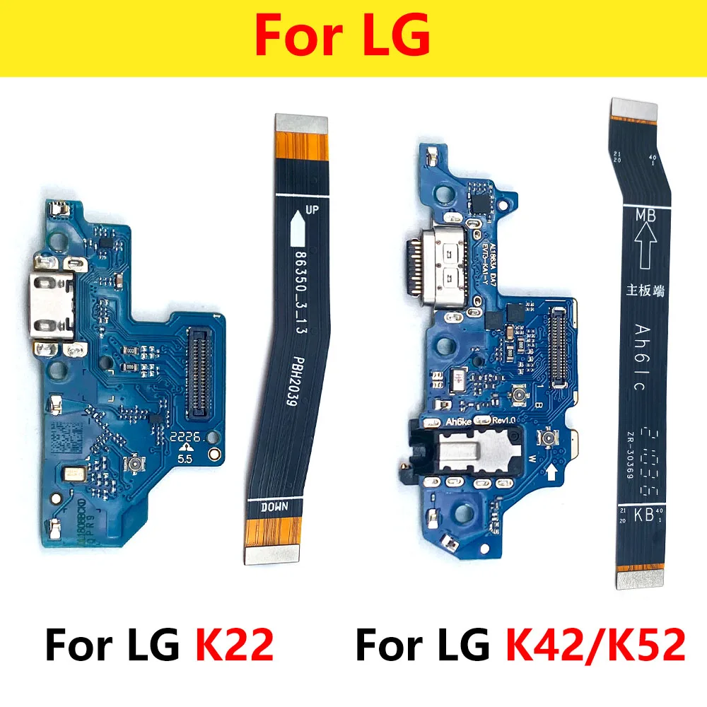 

10Pcs USB Port Charger Dock Connector Charging Board Flex Cable For LG K22 K41S K42 K52 K50S K51S K51 K61 Main FPC LCD Display