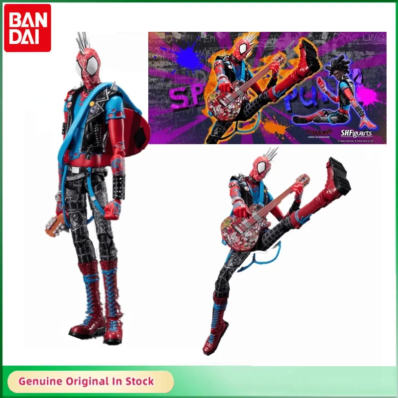 

Bandai SHFiguarts Spider-Man Across The Spider-nerse Spider-punk Action Figure Active Joints Model Hobbies Collectible Gift