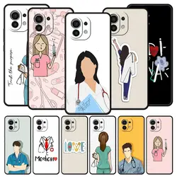 Phone Case For Xiaomi Mi 15 14 13 12 11 Lite 14T 13T 12T 11T Pro Poco X6 X5 M3 X3 Pro F5 F4 Cover Doctor Nurse Medical Medicine