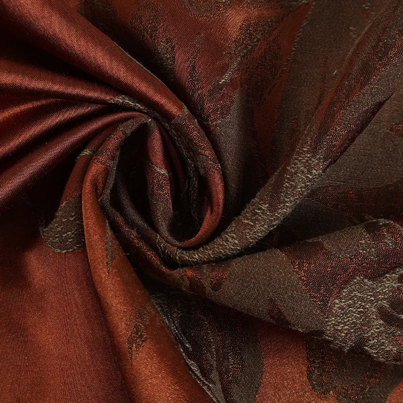 

The fabric of new Chinese-style embossed armor dress in Hanfu made rayon oil silk jacquard