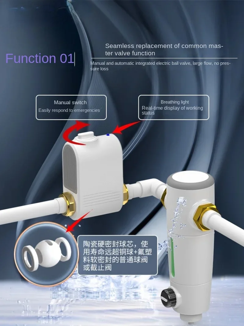 Válvula de bola eléctrica inteligente para el hogar
