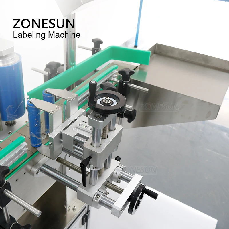 ZONESUN ZS-TB822 Vòng Tự Động Bề Mặt Dán Nhãn Máy Hãng Applicator Sơn Có Thể Chai Thẳng Đứng Lăn Dán Nhãn