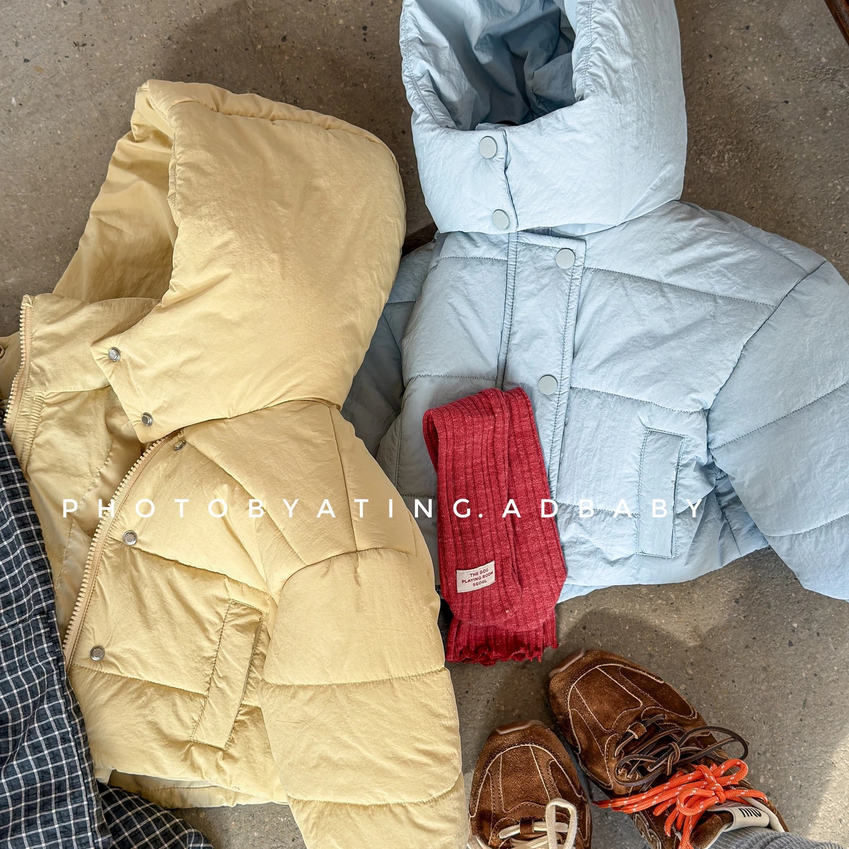 

Cotton Clothes 2025 Autumn and Winter New Childrens Clothes Korean Boys and Girls Fashion Pure Color Fresh Hoodie Cotton Clothes