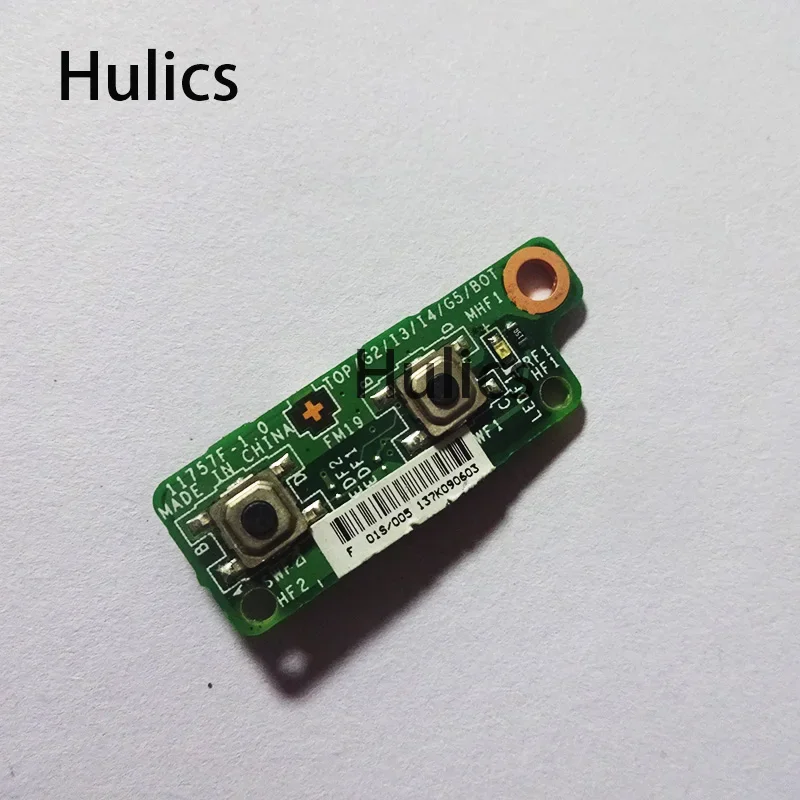 Hulics usado para MSI GE70 1757 interruptor placa pequeña tablero de llave MS-1757C MS-1757 potencia MS-1757E USB MS-1757F