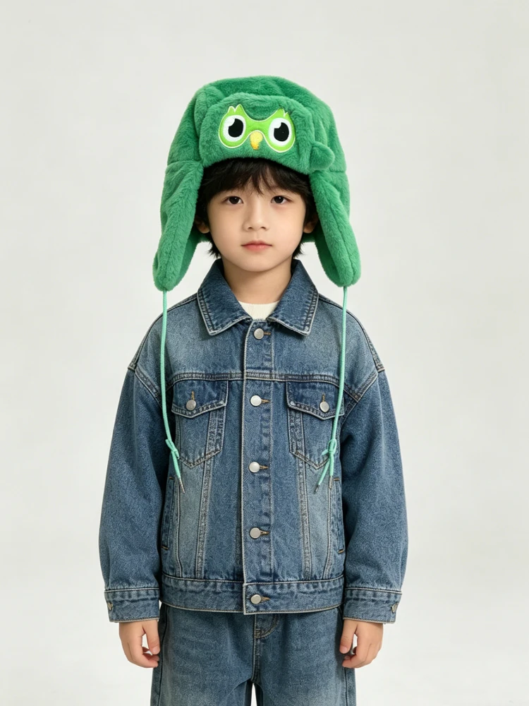 

Vintage autumn and winter new big head hat, windproof, ear protection, cold protection, warm and versatile Lei Feng hat