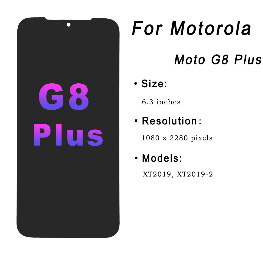 for Motorola Moto G8 Plus XT2019 XT2019-2 LCD Display Touch Screen