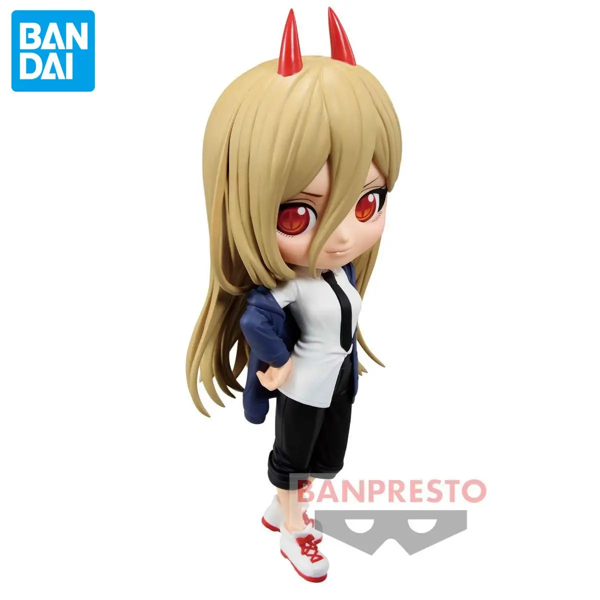 Birthday Gift Ornaments Genuine Official Banpresto Q Posket Chainsaw Man Power Figure Anime Genuine Collectible Boxed Model