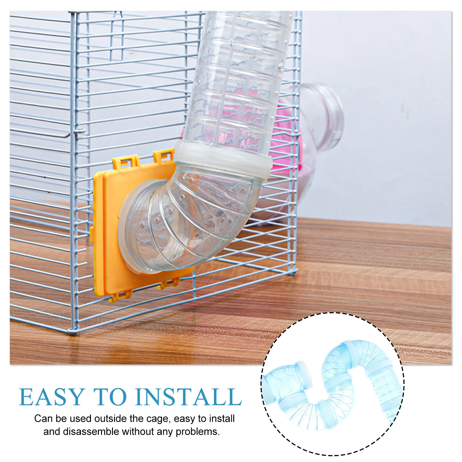

Hamster Cage Accessories DIY External Tunnel Connector Set Safe Area for Exploration and Exercise Hamster Cage Tube
