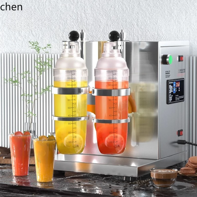 ZML Double-Head Shaker Machine for Milk Tea Shops with Timer Stainless Steel Commercial Shaker