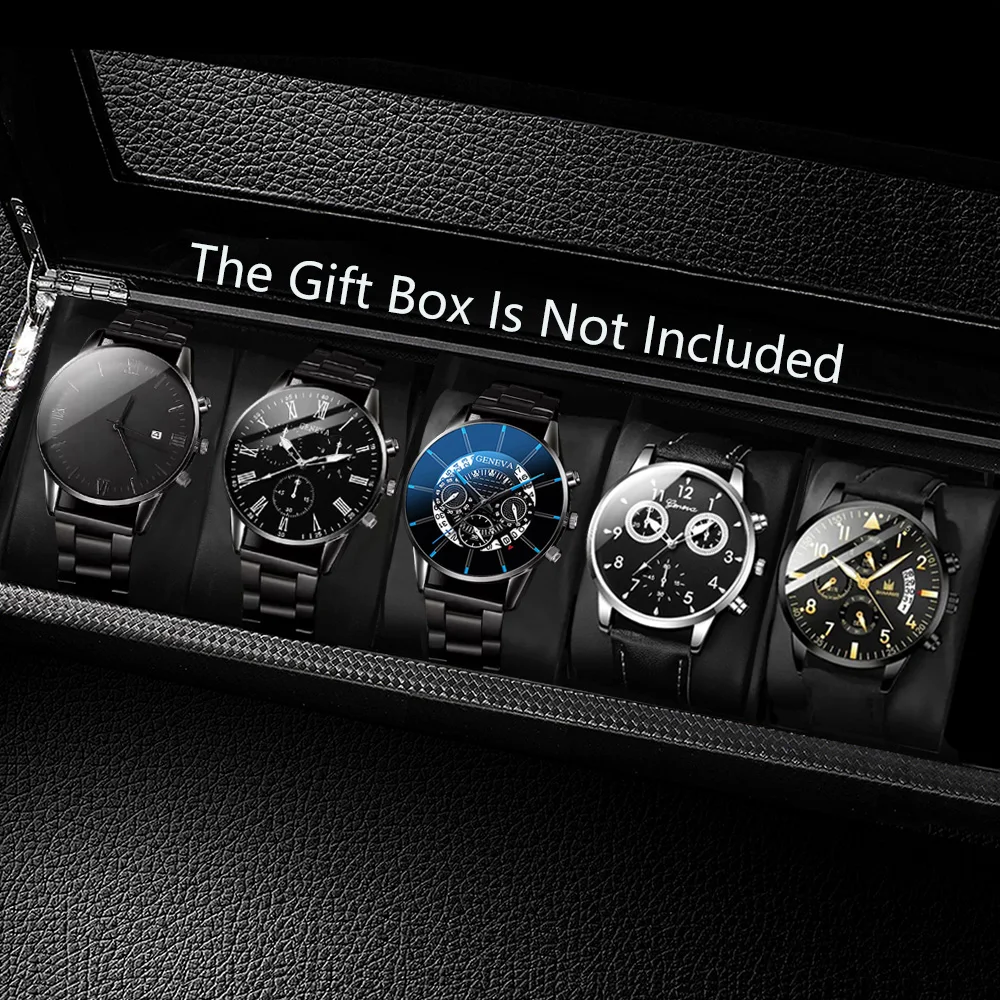 5-piece men's high-end business watch set, featuring different style watch combinations from the high-end premium series