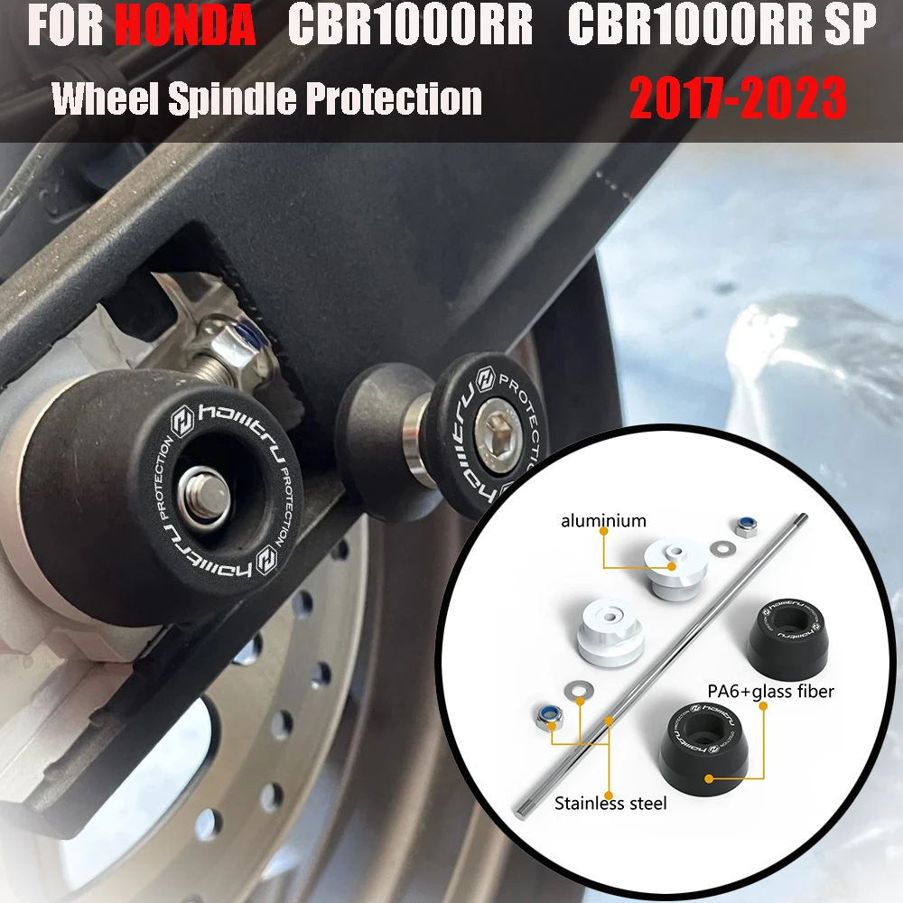 

For Honda CBR1000RR CBR1000RR SP 2017-2023 / CBR1000RR-R CBR1000RR-R SP 2020-2023 Front Rear Wheel Spindle Crash Protection
