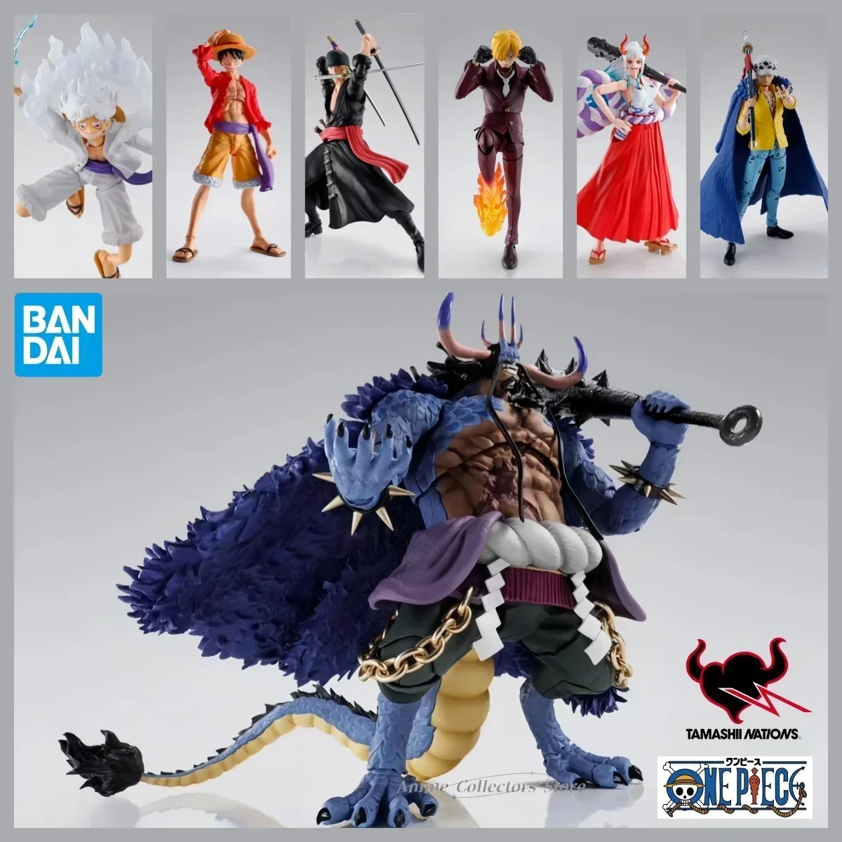 Bandai Original S.H.Figuarts SHF ONE PIECE Anime Figure Kaidou Monkey D. Luffy Yamato Roronoa Zoro  PVC Action Figure Model Toys