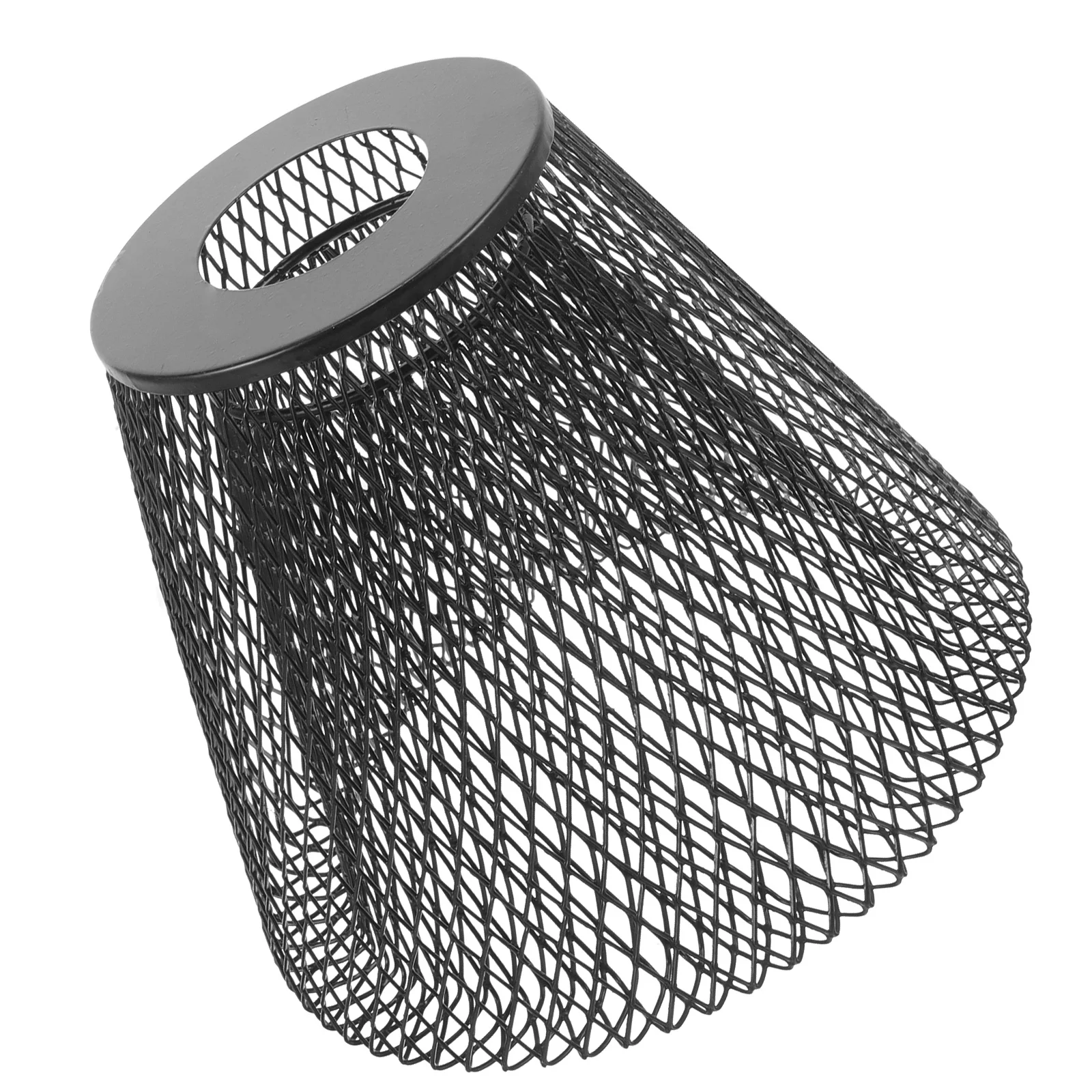 سلك معدني قفص غطاء مصباح شبه منحرف شبكة جوفاء عاكس الضوء قلادة غطاء خفيف غطاء مصباح السقف لغرفة النوم غرفة المعيشة مكتب