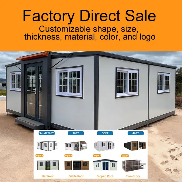 Double Wing Expandable Container House Luxury 2 Floor Option for Multi Story Modular Building Projects
