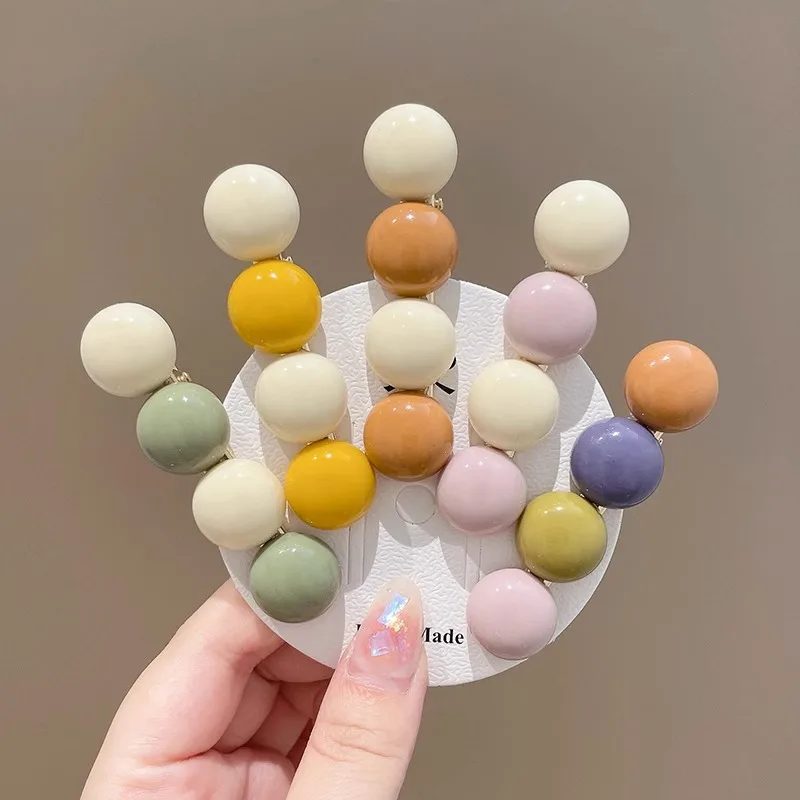 

Trendy Hair Clips 2PCS Dopamine Colors Duckbill Clips for Women Girls Daily Use Hairpins