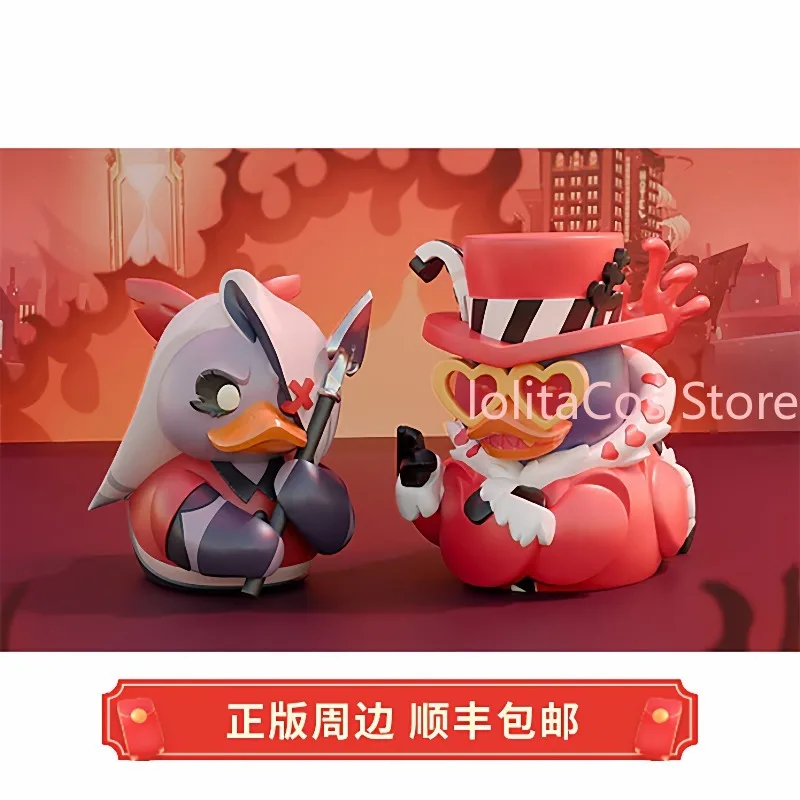 

Genuine Hazbin Hotel Valentino Vaggie Kawaii Pvc Figurine Anime Desktop Ornament Decor Cartoon Duck Figure Fan Collection Gift